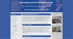 Desktop Screenshot of dvs-anhalt.de